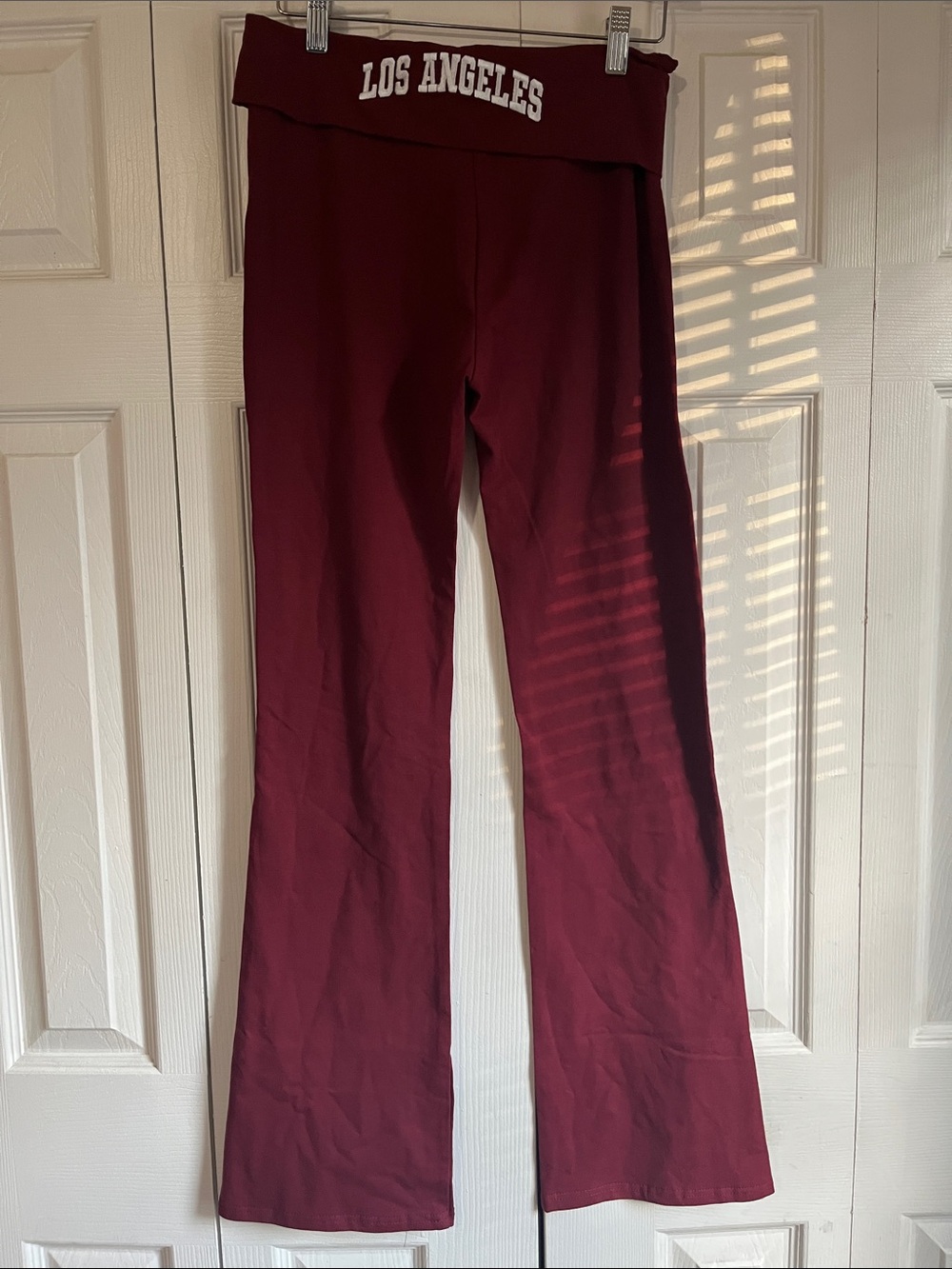 Fold over flare leggings